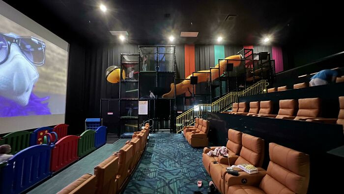 "My Local Theater Has A Screening Room With A Playground In It"