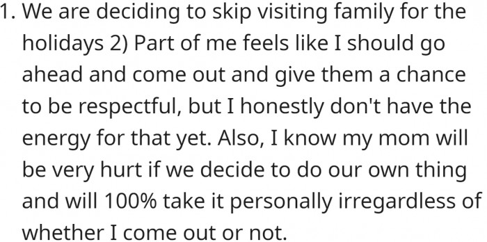 OP has offered the following explanation for why they think they might be the A-hole: