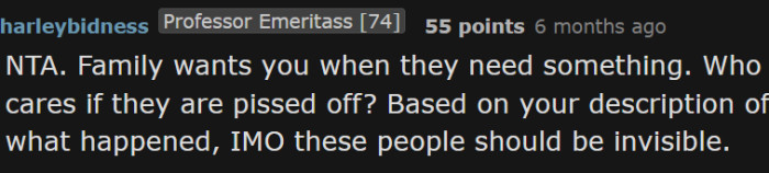 They don't sound like much of a family