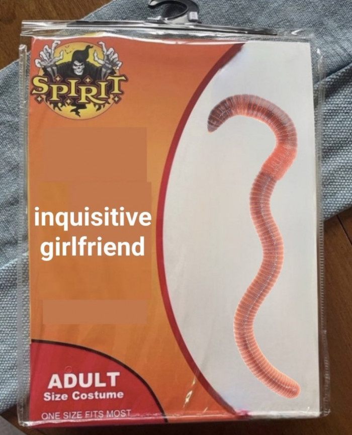 15. A Fake Spirit Halloween Costume of the Inquisitive Girlfriend