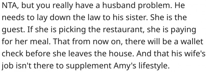 17. Her husband might be the problem here.