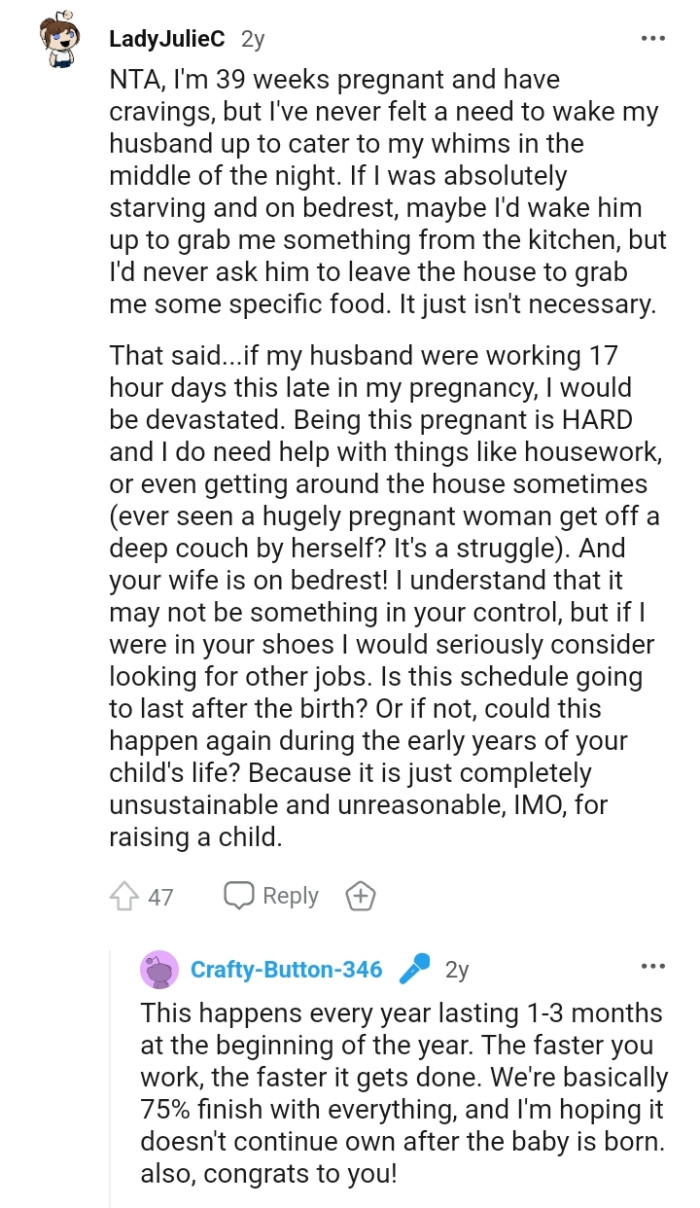 From a woman who's 39 weeks gone and still has cravings