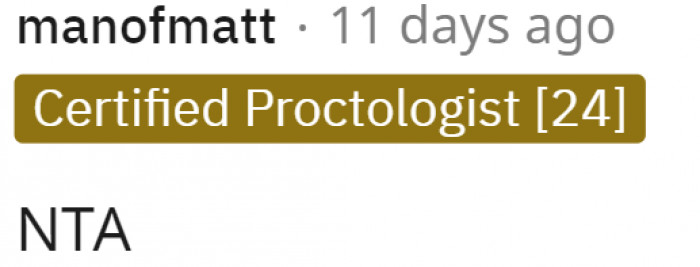 I love comments with just a verdict. So simple, but she's clearly NTA.