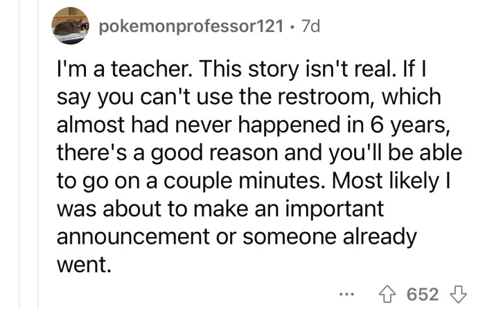 There are only a few scenarios where a student wouldn't be allowed out.