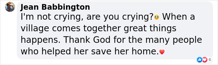 It really is beautiful to see people come together to help someone in need!