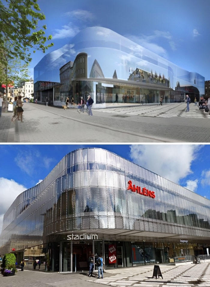 "If You Can't Design A Nice Building, You Can Always Try To Hide The Building Completely. Unfortunately, It's More Difficult In Reality Than In The Picture"