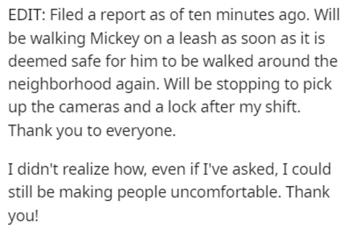 OP provided us with an update to the original story