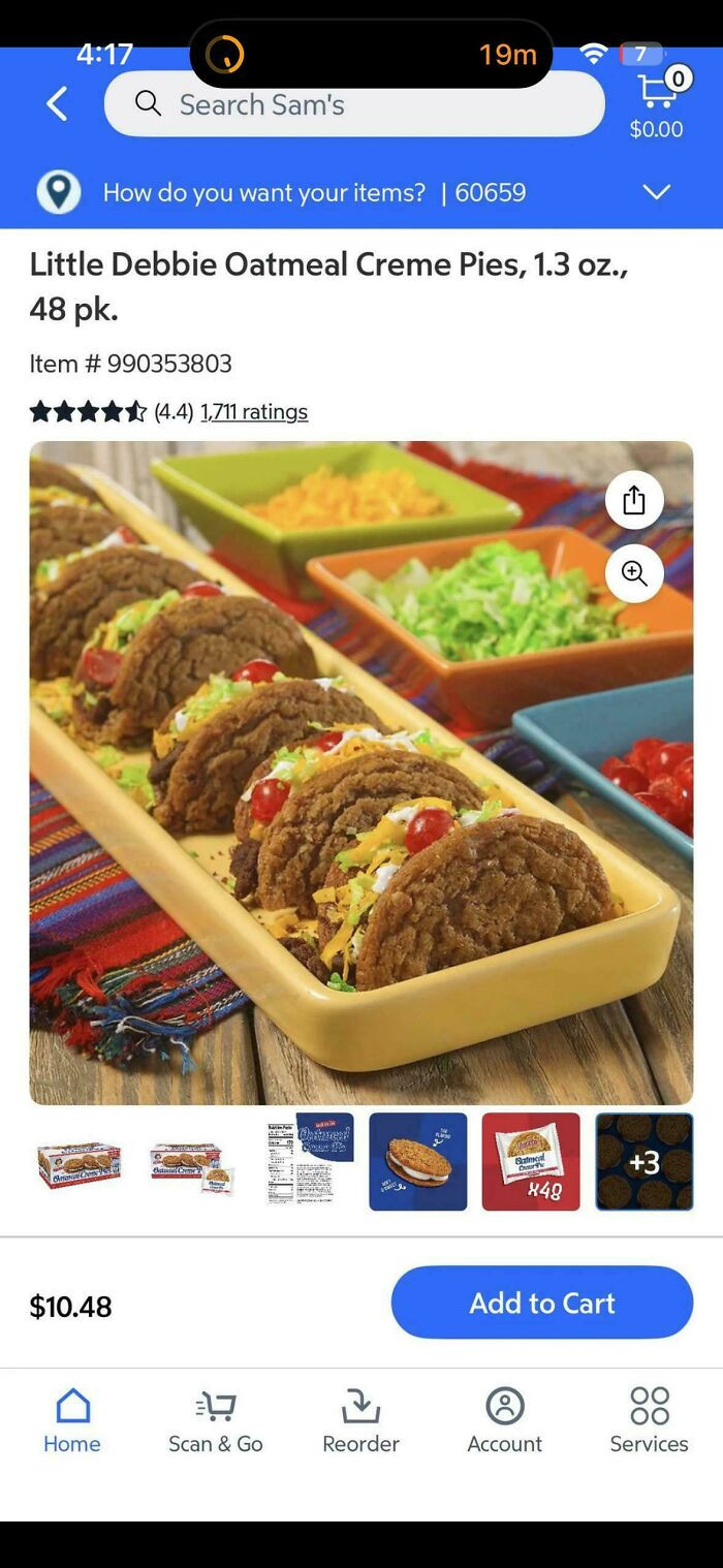 "Oatmeal Cream Pie Tacos"
