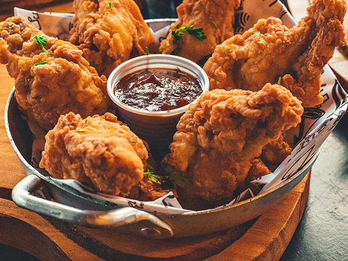 15. Fried chicken
