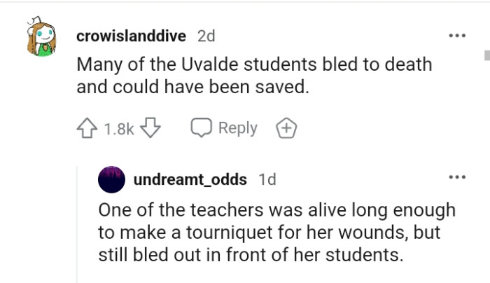 5. The Uvalde students that bled to death