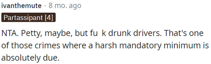 It's a crime that warrants a strict mandatory minimum punishment.