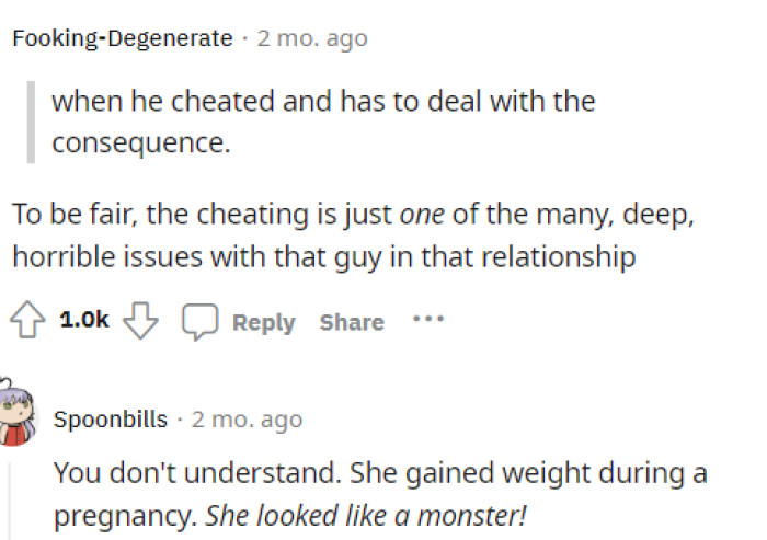 There are many things wrong with the way this guy talked to his wife and how he clearly just made things worse.