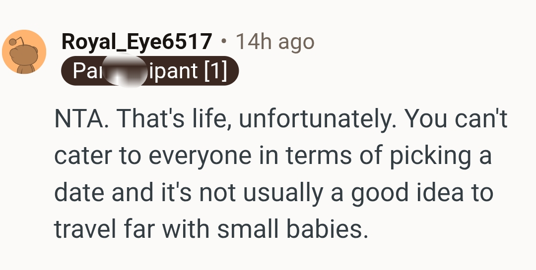You can't cater to everyone's needs