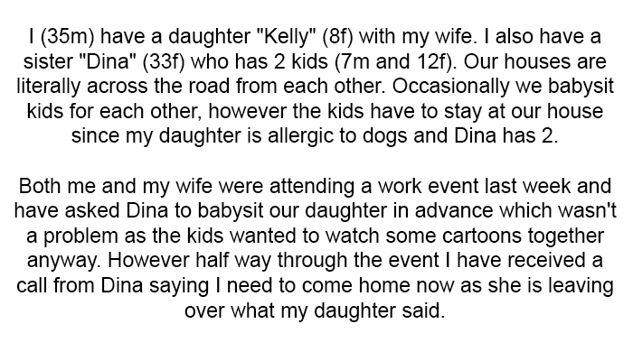 OP starts his dilemma