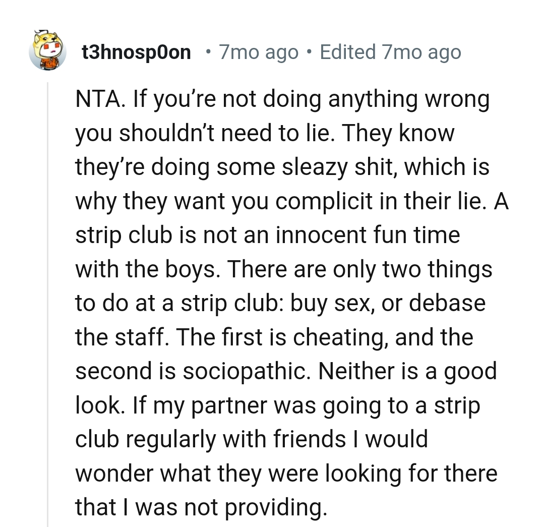 The OP doesn't need to lie