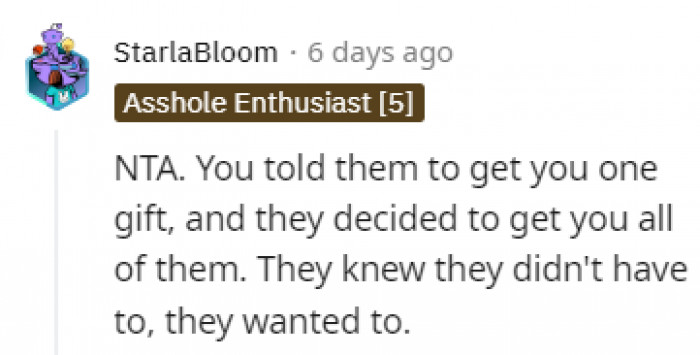 They knew they didn't have to