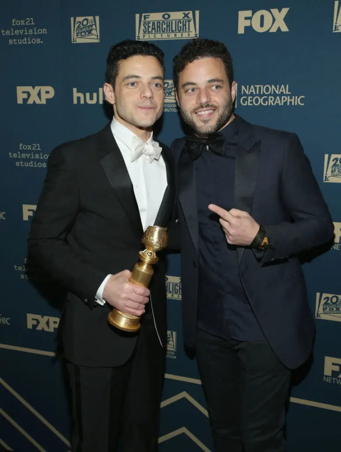 30. Here are Rami Malek and his twin brother, Sami Malek