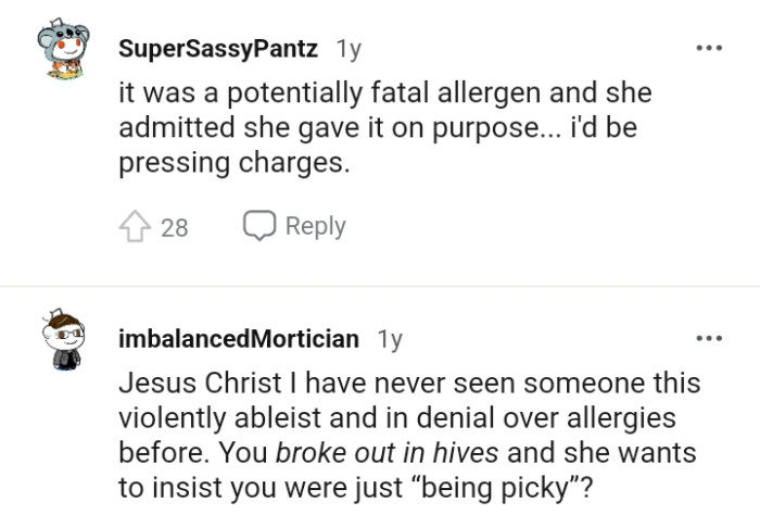 This Redditor says that they would be pressing charges