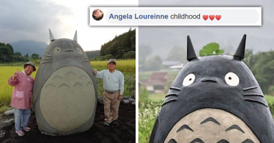 Real-Life Version Of Totoro Bus Stop Has Been Constructed By An Elderly Couple And Is Now A Tourist Attraction