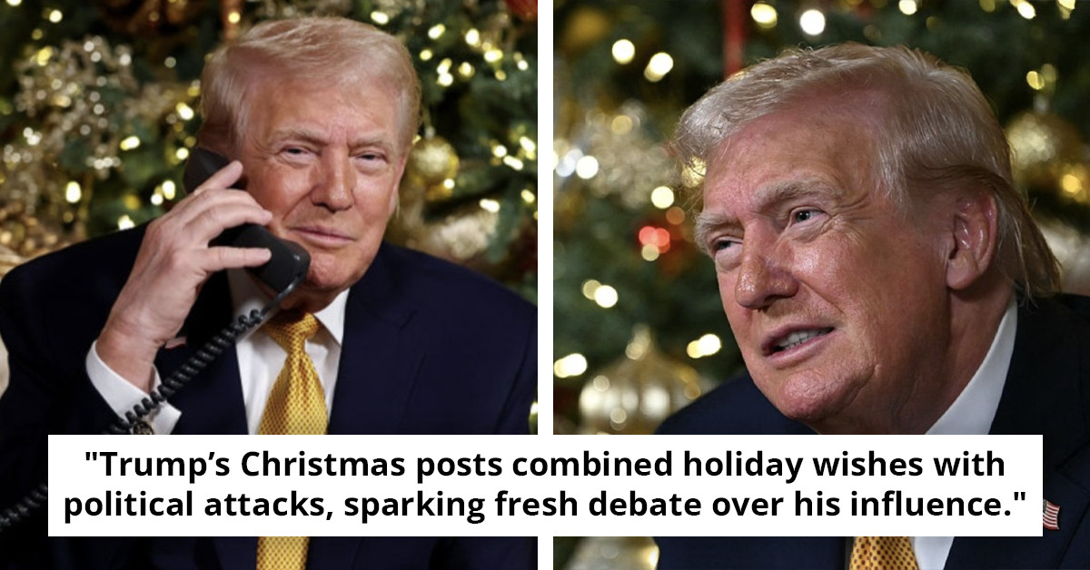 Trump's Christmas Celebration: 100 Thought-Provoking Social Media Updates, Including a Noteworthy Tribute to Jeffrey Epstein