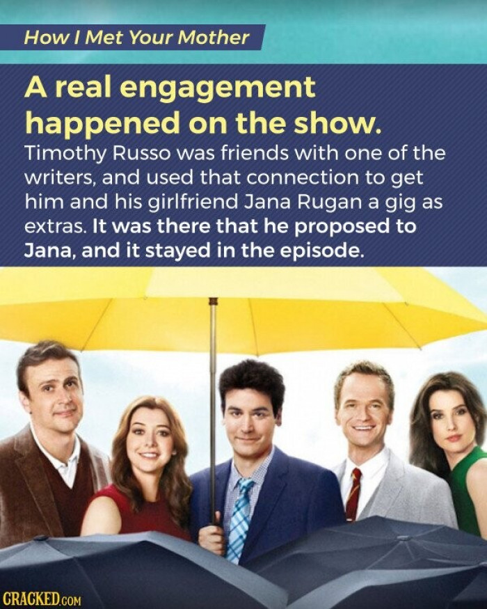 8. How I Met Your Mother Had a Real Engagement