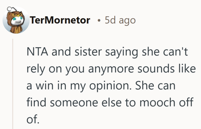 There is relief in no longer being relied on for something you never agreed to carry.