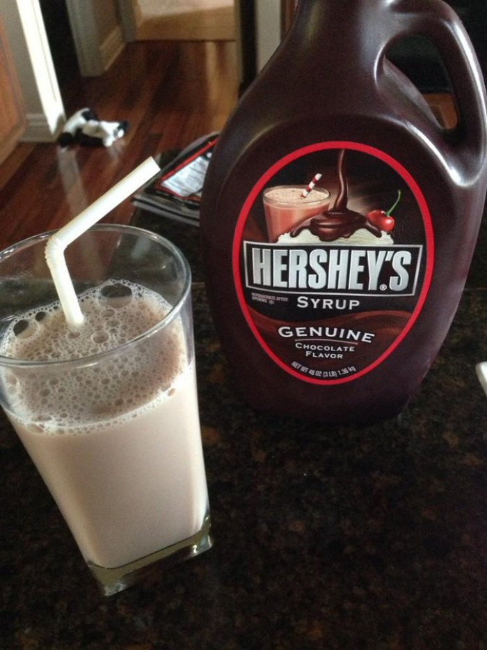 12. Chocolate milk is better with a straw