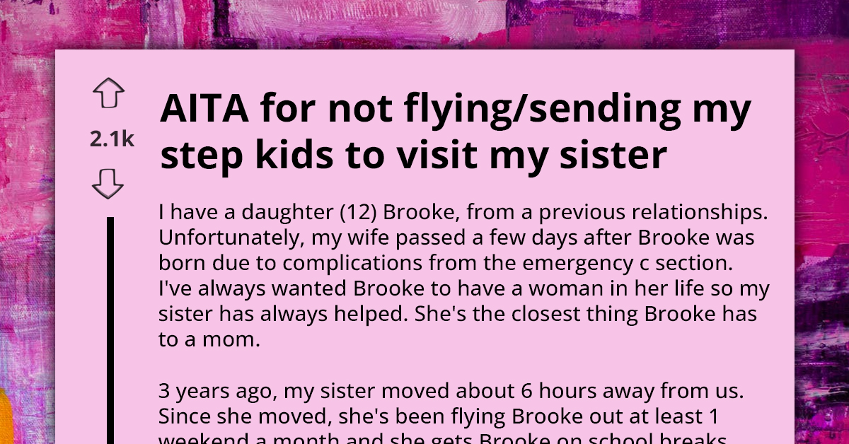 Single Father Refuses to Allow Fiancée's Children to Bond with His Sister, Concerned It Might Impact His Daughter's Sole Maternal Relationship