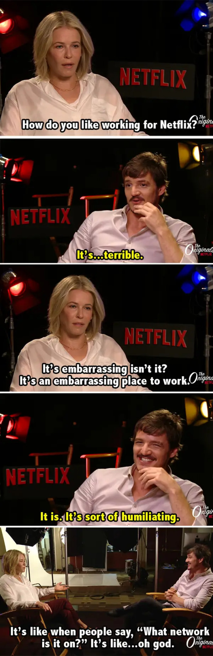 20. He pulled this baller move with Chelsea Handler when they made fun of working for Netflix during a Netflix interview
