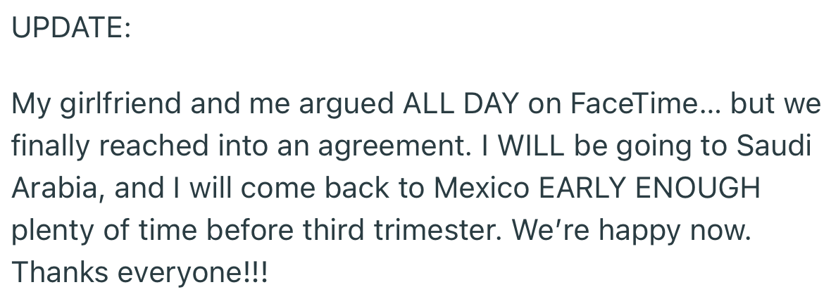 OP returned with an update