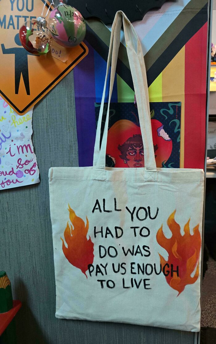 "Tote Bag I Made At Our Agency Luncheon"