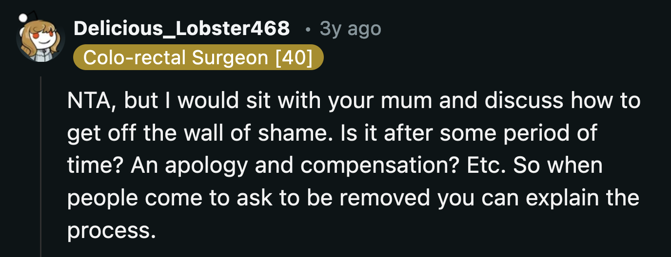 Is there a way for the neighbors to get their photos scrubbed from the wall of shame?