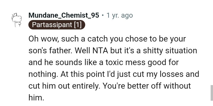 Cutting him out entirely