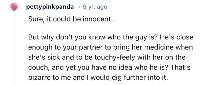 It’s bizarre that OP wasn’t aware that his fiancée has such a close friend in her life. Smells fishy