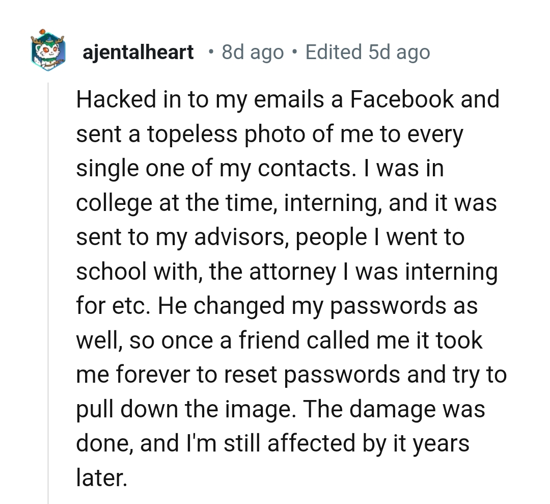 27. The damage has already been done