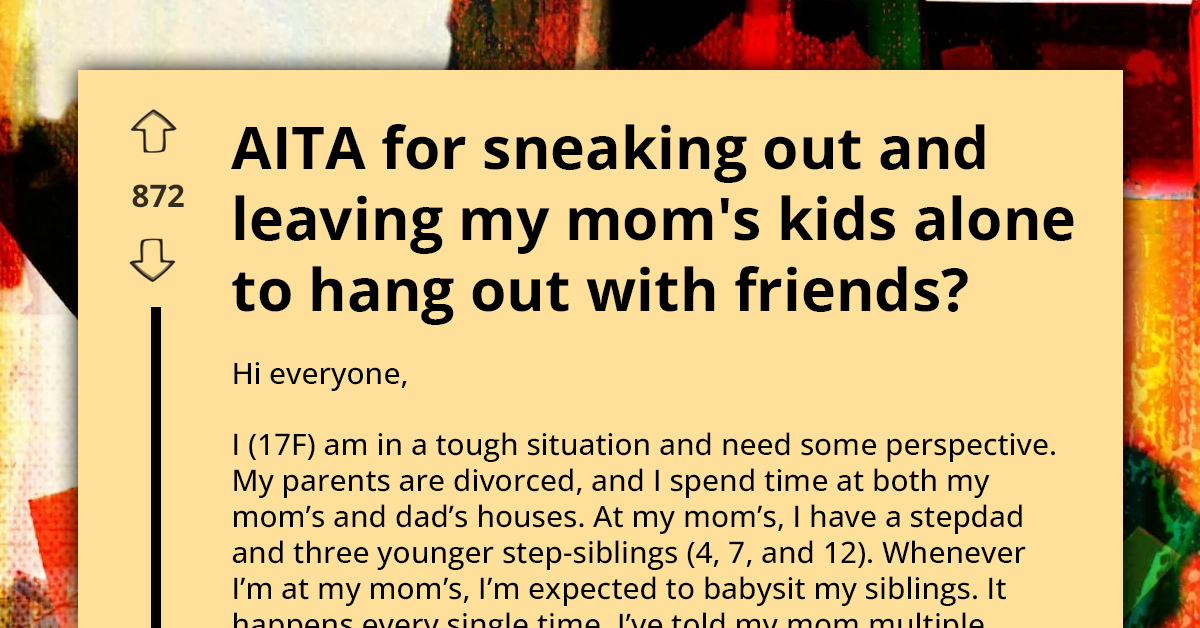 Teen Slips Away During Babysitting Stepsiblings, Wonders If It Is Right Okay