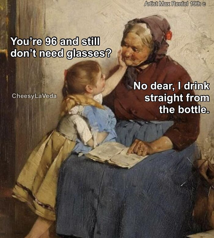 23. Straight from the bottle