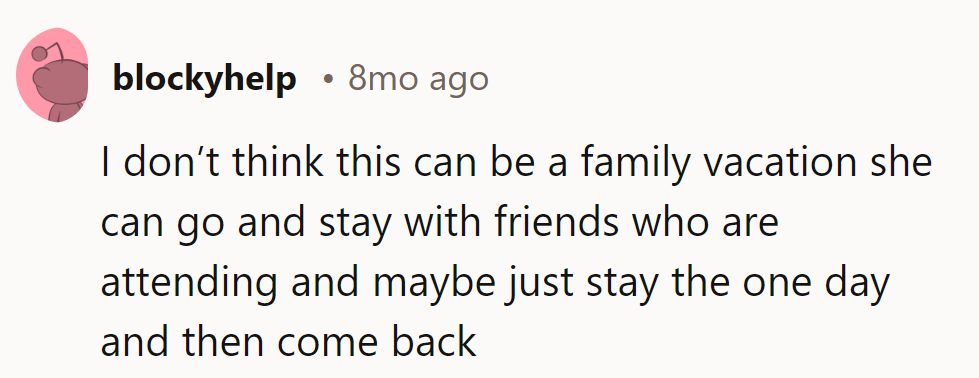 Family vacation turned solo expedition with a pit stop. Let's hope for a swift 'one day and back'!