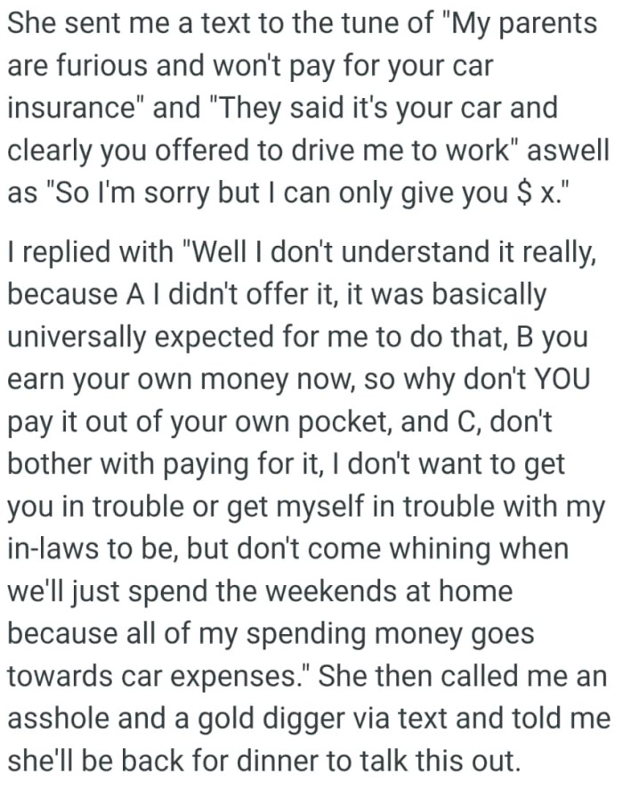 It was basically expected of the OP