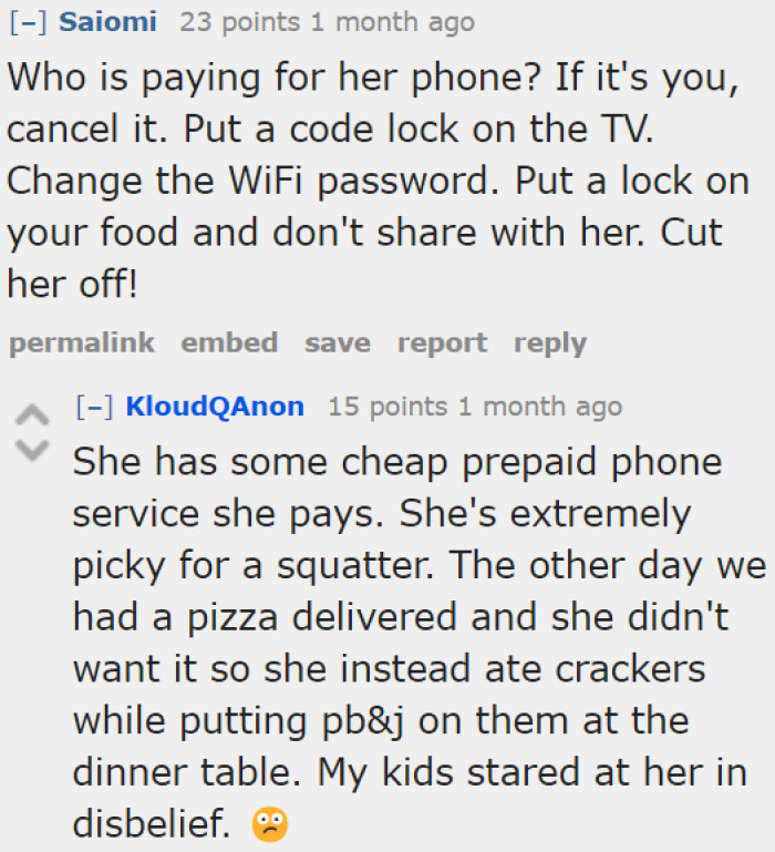 The JUSTNOMIL is also very picky about food.