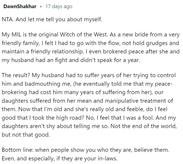 This woman shared her experiences: