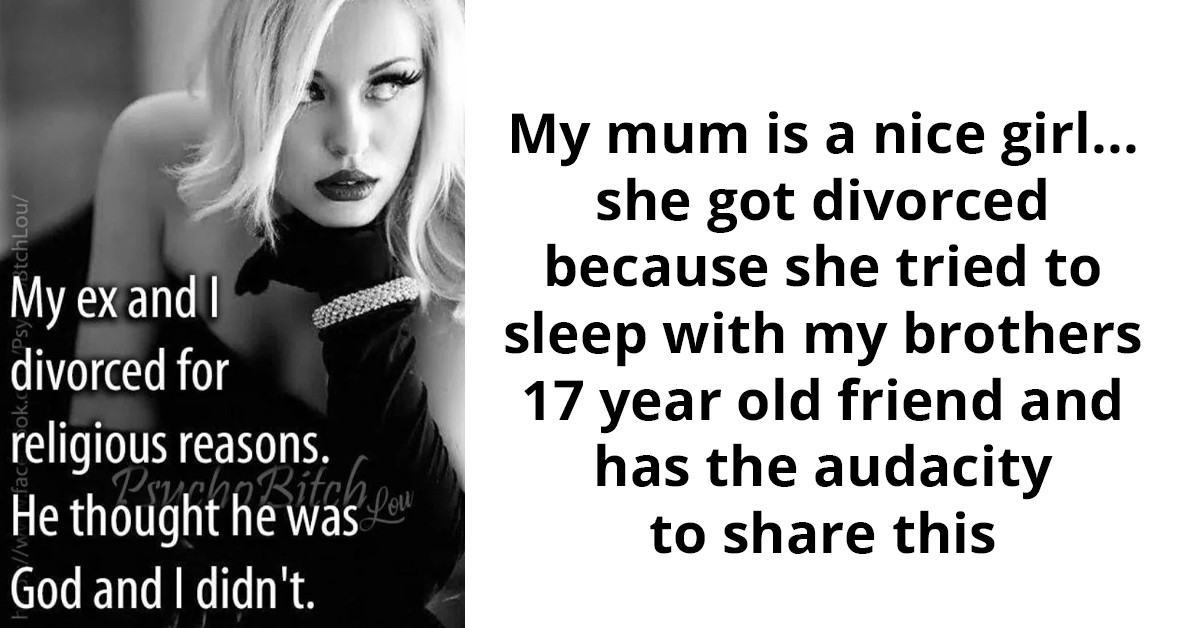 Redditor Shares How Their Divorced Mom Posted An Image Proving She Wasn't Remorseful For Trying To Cheat With An Underaged Boy