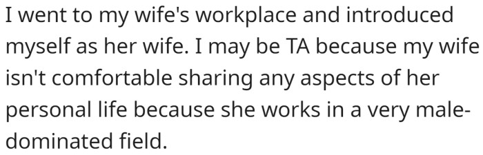 OP has offered the following explanation for why they think they might be the a-hole: