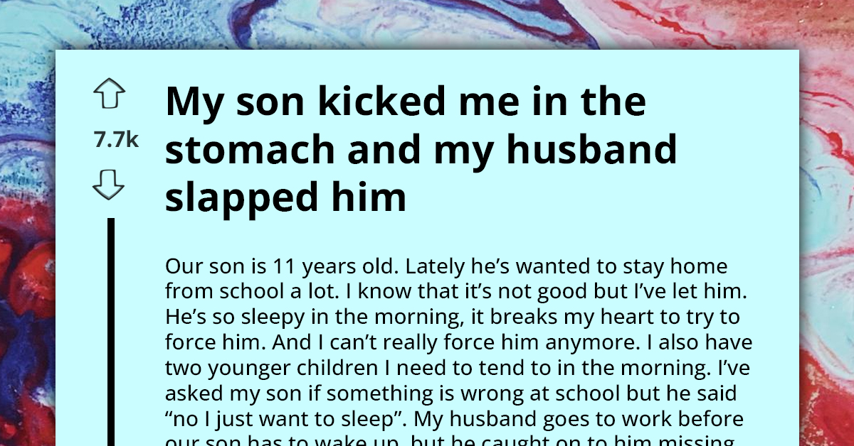 Mom Feels Bad As Her 11-Year-Old Son Receives Resetting Slap From His Dad For Kicking Her In The Stomach