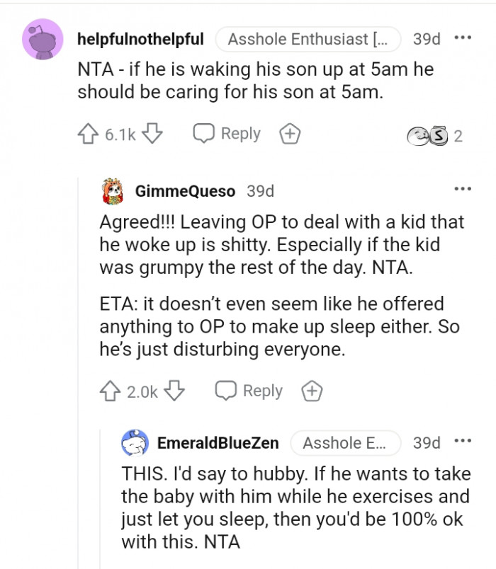 The kid being grumpy for the rest of the day