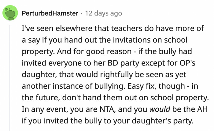 The one thing OP did wrong was handing out the invites at school, as it is usually prohibited to avoid these types of exclusions.