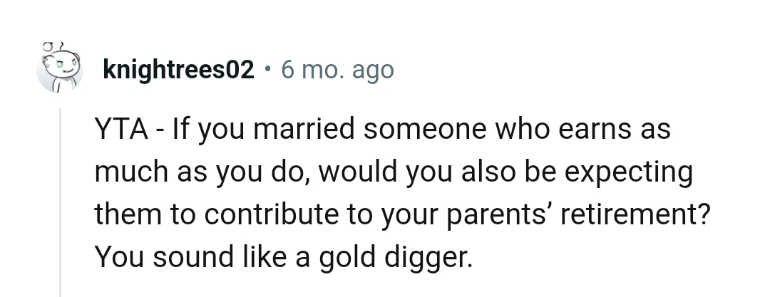 A gold digger