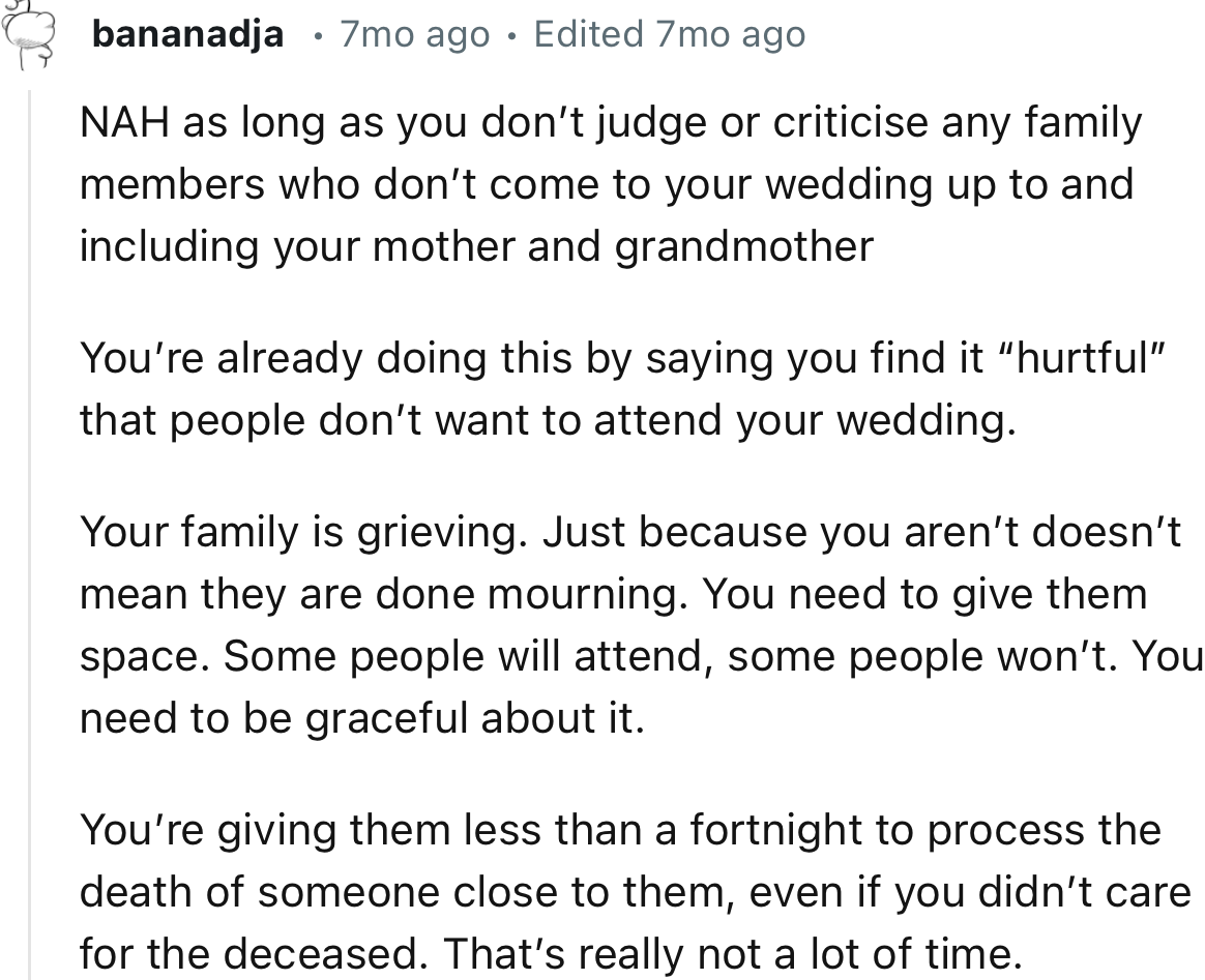 “ You need to give them space. Some people will attend, some people won’t. You need to be graceful about it.”
