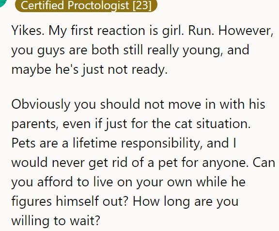 A Redditor said the boyfriend's behavior could be concerning, but they are also very young.