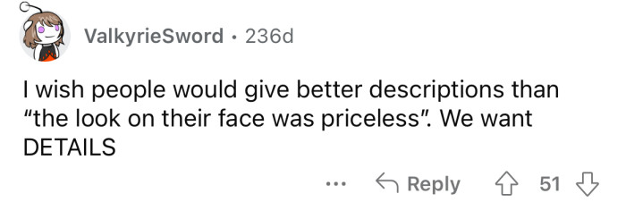 Okay, but give us all the details!